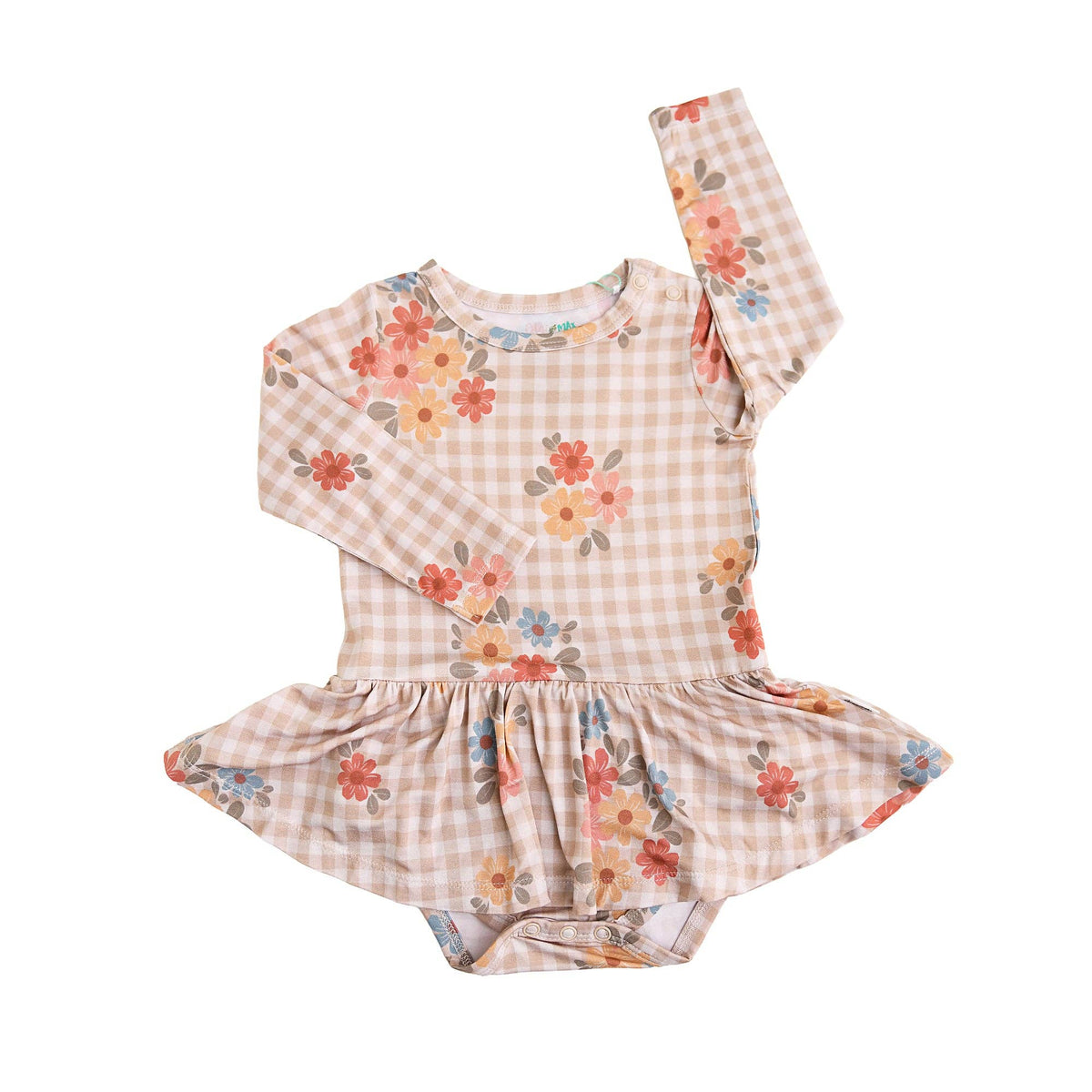 Callie TUTU Bamboo Floral Skirted Bodysuit