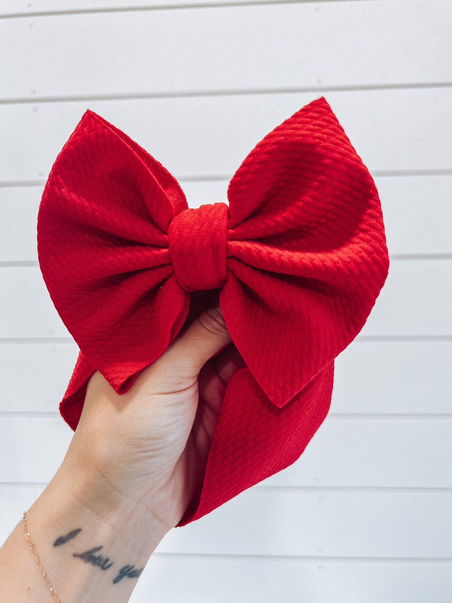 Red Bullet Bow + Headwrap  