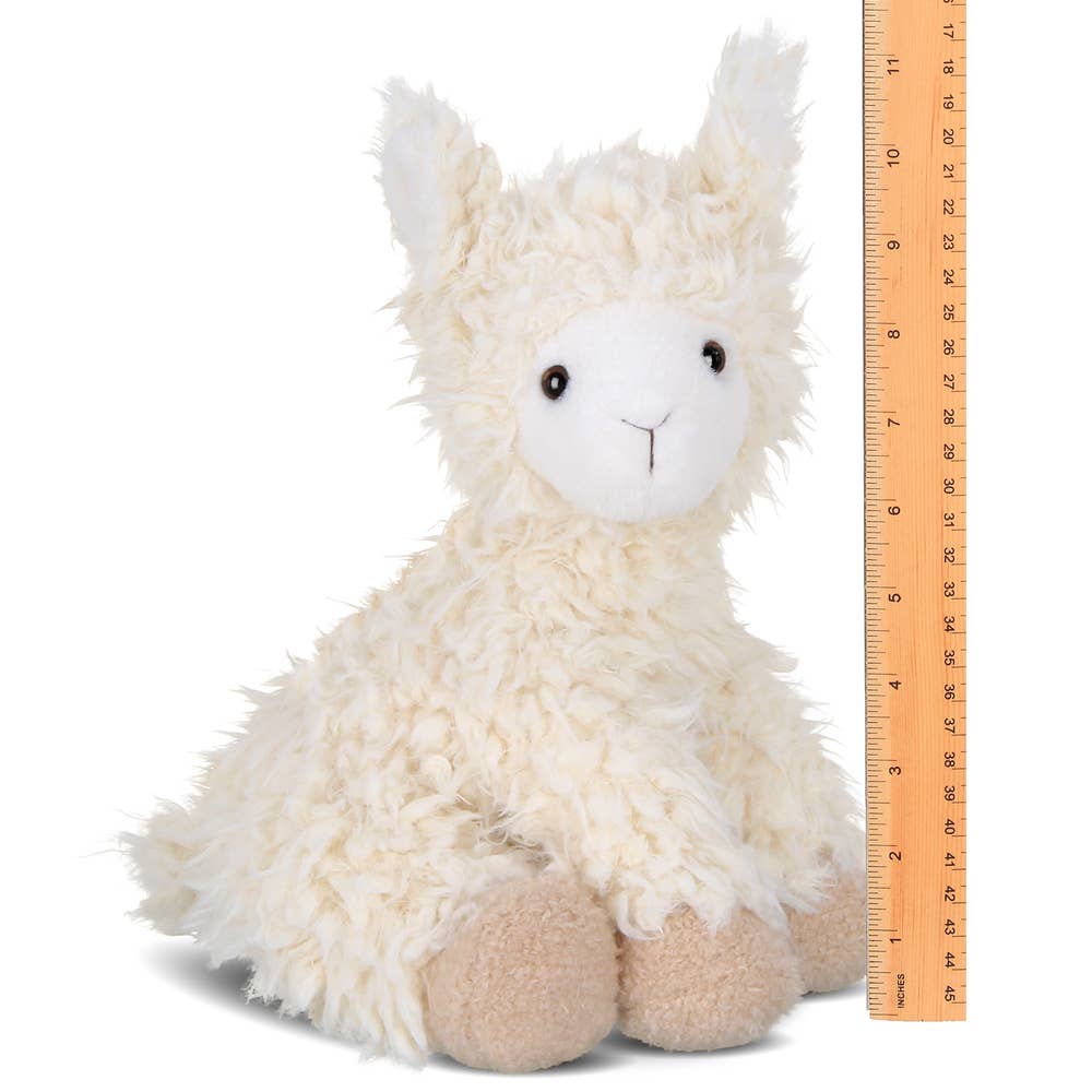 Fuzzy the plush Llama