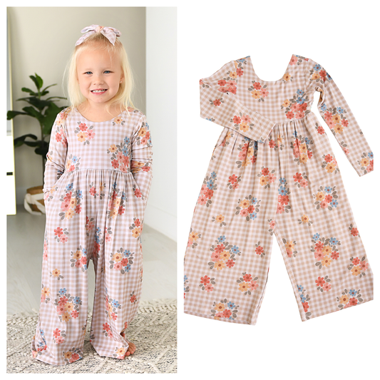 Callie Wide Leg Bamboo Romper