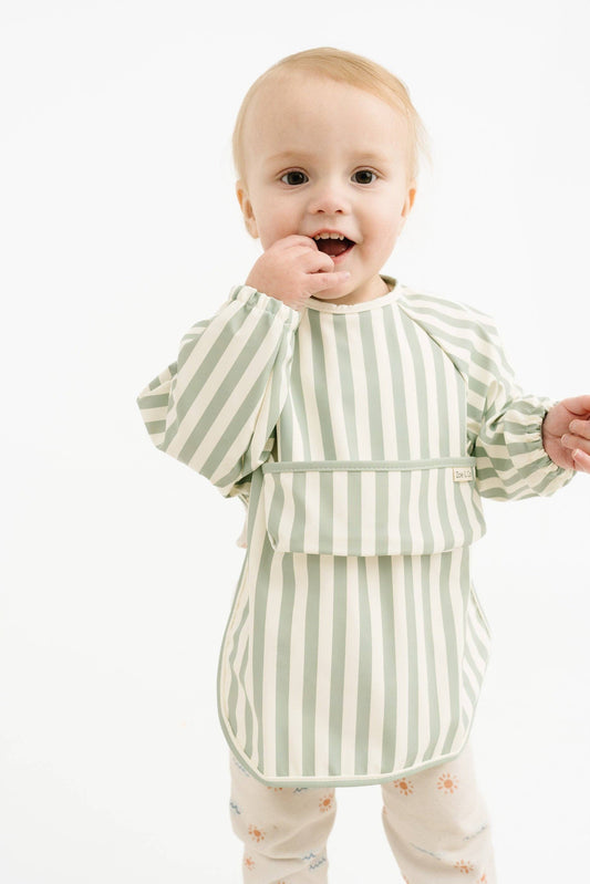 Stripe Long Sleeve Bib