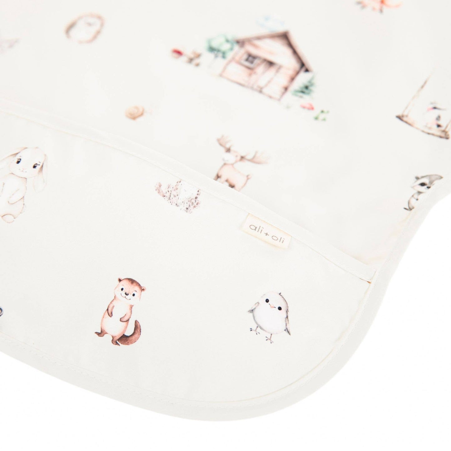 Woodland Smock Bib for Baby & Toddler Long Sleeve