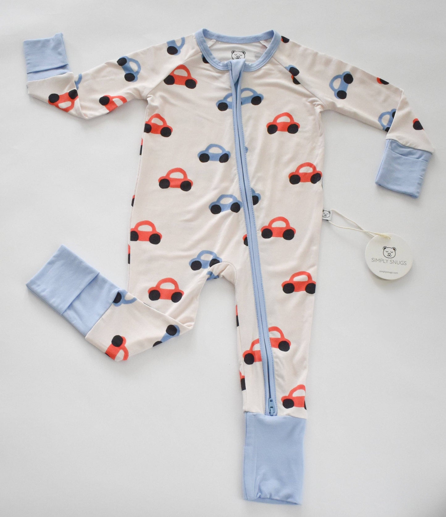 Toy Car Convertible Zip Onesie