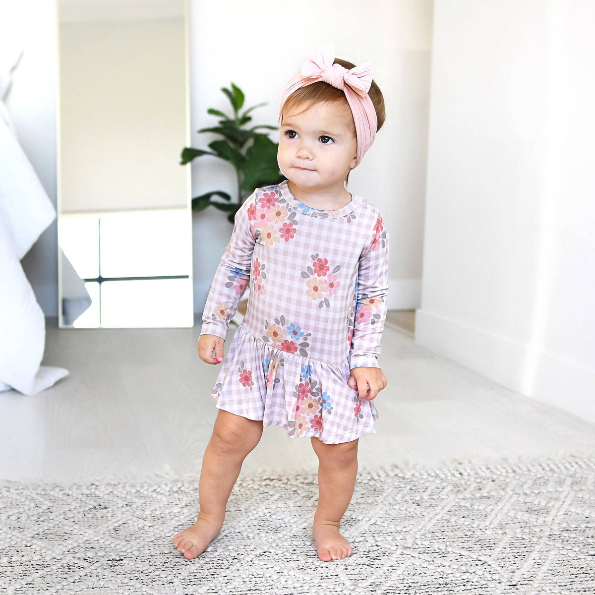Callie TUTU Bamboo Floral Skirted Bodysuit